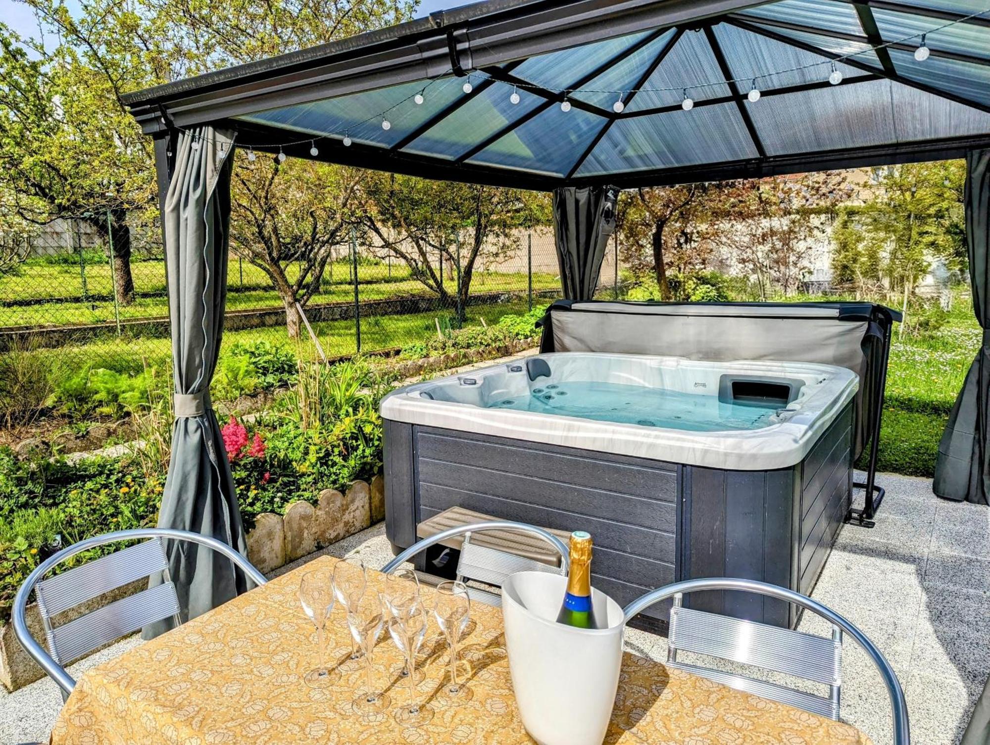 Le Cemarose: Spa, Jardin, Terrasse Et Jolie Vue Au Coeur D'Épernay Eksteriør billede