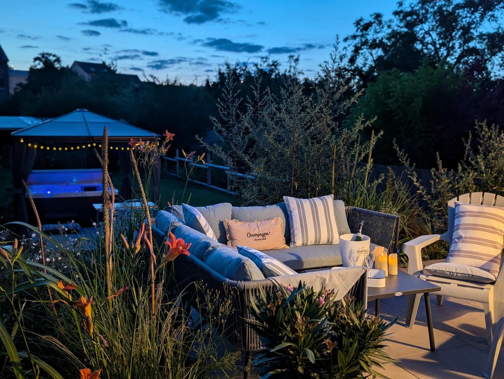 Le Cemarose: Spa, Jardin, Terrasse Et Jolie Vue Au Coeur D'Épernay Eksteriør billede